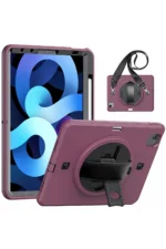 Uray store Apple iPad Pro 11 (2020) Kılıf Strap-C Otterbox Tablet Kapak - Mürdüm