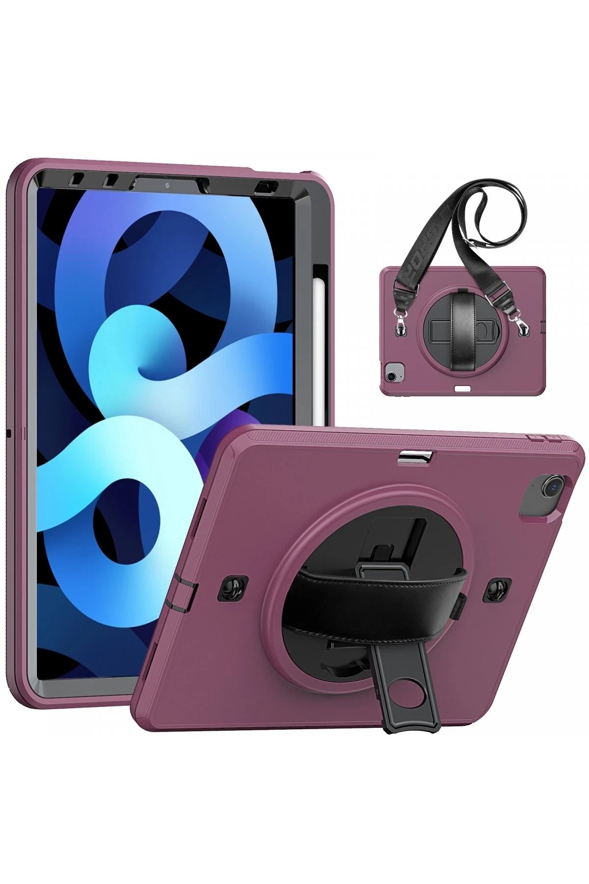 newface-ipad-pro-11-2020-kilif-strap-c-otterbox-tablet-kapak-murdum-default Uray store Apple iPad Pro 11 (2020) Kılıf Strap-C Otterbox Tablet Kapak - Mürdüm - Görsel 1