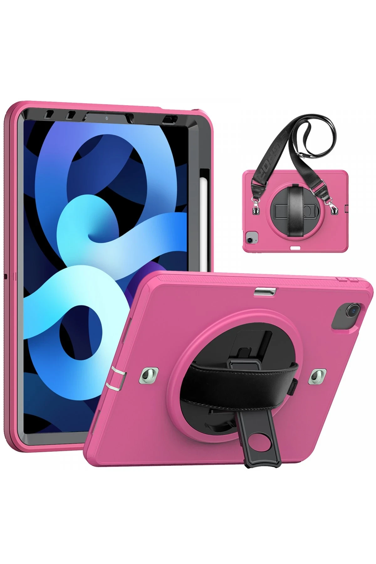 newface-ipad-pro-11-2020-kilif-strap-c-otterbox-tablet-kapak-pembe-default Uray store Apple iPad Pro 11 (2020) Kılıf Strap-C Otterbox Tablet Kapak - Pembe - Görsel 1