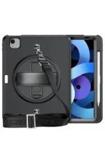 Uray store Apple iPad Pro 11 (2020) Kılıf Strap-C Otterbox Tablet Kapak - Siyah - Görsel 2