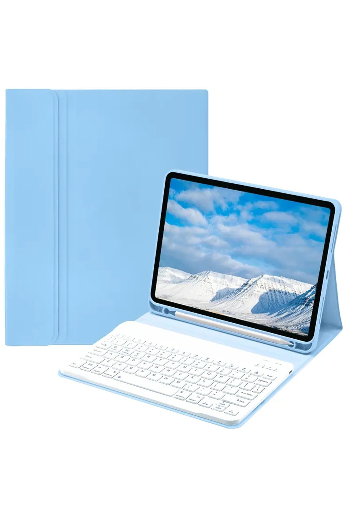 newface-ipad-pro-11-2022-kilif-kc01-smart-klavyeli-tablet-kilifi-acik-mavi-default Uray store Apple iPad Pro 11 (2022) Kılıf KC01 Smart Klavyeli Tablet Kılıfı - Açık Mavi - Görsel 1