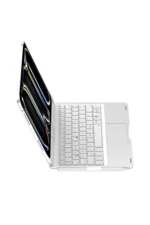 Uray store Apple iPad Pro 11 (2024) F11 ATS Kılıf Magic Dönen Klavyeli Tablet Kılıf - Gümüş - Görsel 4