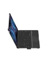 Uray store Apple iPad Pro 11 (2024) F11 ATS Kılıf Magic Dönen Klavyeli Tablet Kılıf - Siyah - Görsel 5