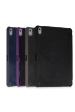 Uray store Apple iPad Pro 11 (2024) Kılıf Color Karbon Tablet Kılıfı - Derin Mor - Görsel 2