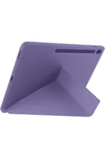 Uray store Apple iPad Pro 11 (2024) Kılıf Kalemlikli Hugo Tablet Kılıfı - Mor - Görsel 2