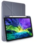Uray store Apple iPad Pro 11 (2024) Kılıf Kalemlikli Mars Tablet Kılıfı - Lavender