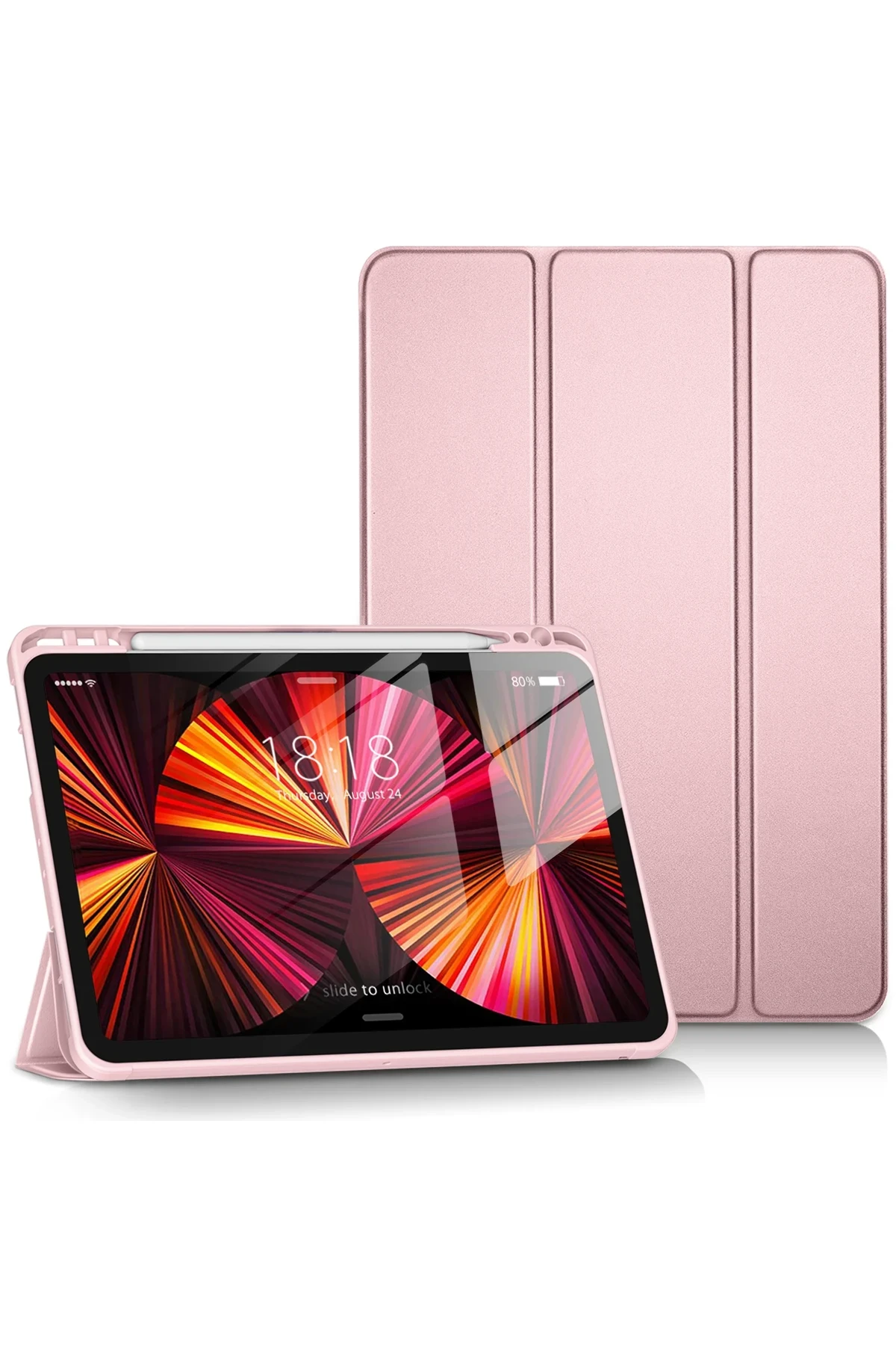 newface-ipad-pro-11-2024-kilif-tablet-smart-kilif-pembe-default Uray store Apple iPad Pro 11 (2024) Kılıf Tablet Smart Kılıf - Pembe - Görsel 1