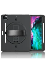 Uray store Apple iPad Pro 12.9 (2021) Kılıf Strap-C Otterbox Tablet Kapak - Siyah - Görsel 2