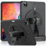 Uray store Apple iPad Pro 12.9 (2021) Kılıf Strap-C Otterbox Tablet Kapak - Siyah