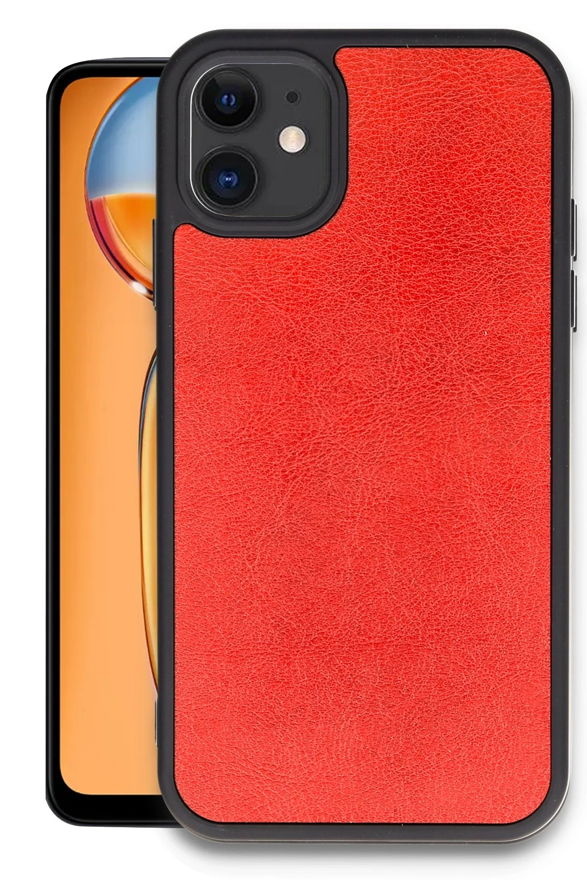 newface-iphone-11-kilif-aras-deri-kapak-kirmizi-default Uray store Apple iPhone 11 Kılıf Aras Deri Kapak - Kırmızı - Görsel 1