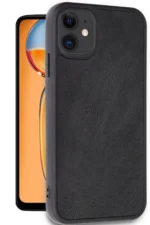 Uray store Apple iPhone 11 Kılıf Aras Deri Kapak - Siyah - Görsel 2