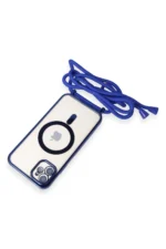 Uray store Apple iPhone 11 Kılıf Divo Lazer Askılı Magsafe Kapak - Mavi - Görsel 5