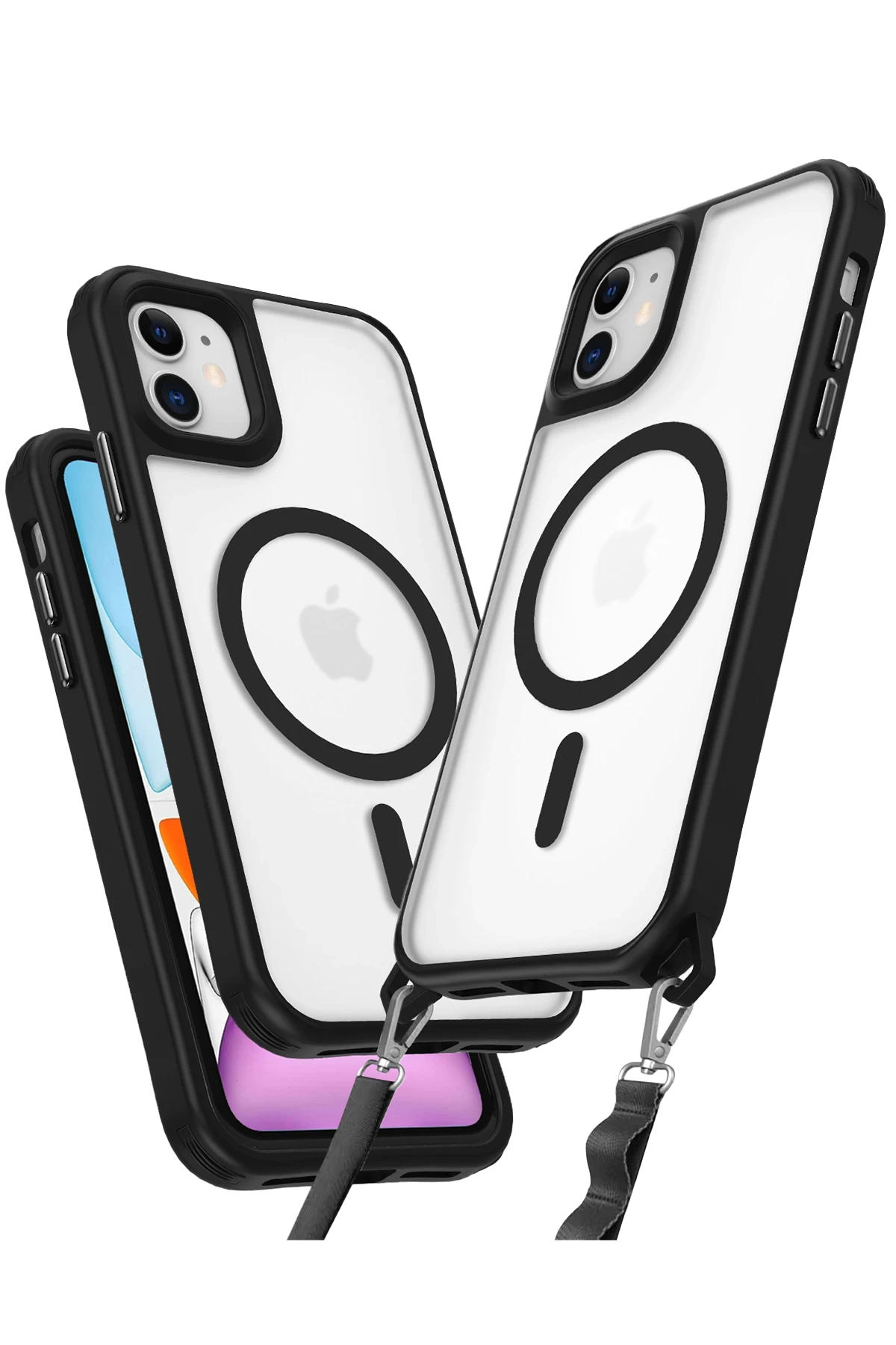 newface-iphone-11-kilif-enka-magsafe-silikon-kilif-siyah-default Uray store Apple iPhone 11 Kılıf Enka Magsafe Silikon Kılıf - Siyah - Görsel 1