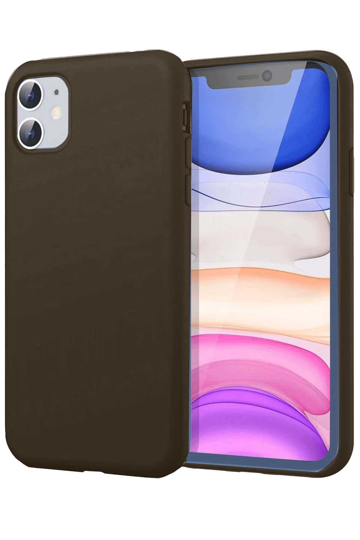 newface-iphone-11-kilif-first-silikon-kahverengi-default Uray store Apple iPhone 11 Kılıf First Silikon - Kahverengi - Görsel 1