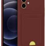 Uray store Apple iPhone 11 Kılıf Kelvin Kartvizitli Silikon - Bordo