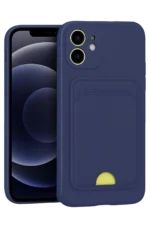 Uray store Apple iPhone 11 Kılıf Kelvin Kartvizitli Silikon - Lacivert