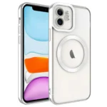 Uray store Apple iPhone 11 Kılıf Kross Magneticsafe Kapak - Gümüş