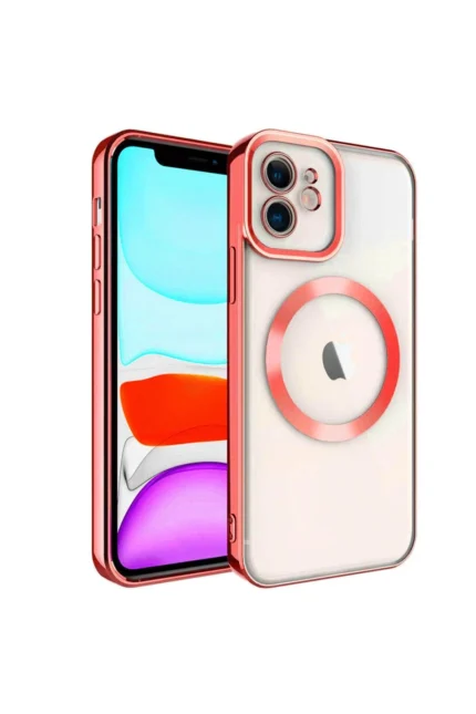 Uray store Apple iPhone 11 Kılıf Kross Magneticsafe Kapak - Kırmızı