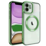 Uray store Apple iPhone 11 Kılıf Kross Magneticsafe Kapak - Koyu Yeşil