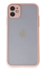 Uray store Apple iPhone 11 Kılıf Montreal Silikon Kapak - Pembe