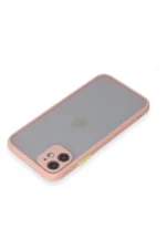 Uray store Apple iPhone 11 Kılıf Montreal Silikon Kapak - Pembe - Görsel 3