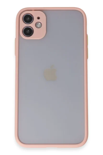Uray store Apple iPhone 11 Kılıf Montreal Silikon Kapak - Pembe