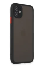 Uray store Apple iPhone 11 Kılıf Montreal Silikon Kapak - Siyah - Görsel 2