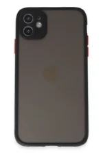 Uray store Apple iPhone 11 Kılıf Montreal Silikon Kapak - Siyah