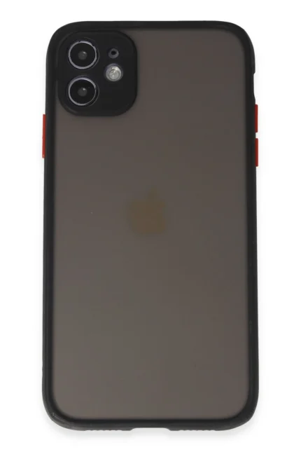 Uray store Apple iPhone 11 Kılıf Montreal Silikon Kapak - Siyah
