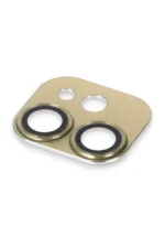 Uray store Apple iPhone 11 Pers Alüminyum Kamera Lens - Gold - Görsel 4