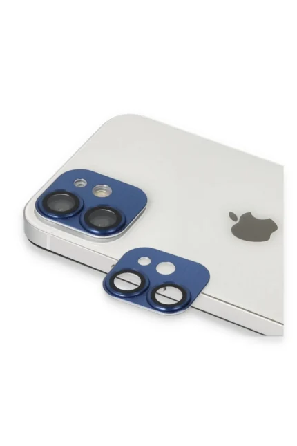 Uray store Apple iPhone 11 Pers Alüminyum Kamera Lens - Lacivert