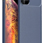 Uray store Apple iPhone 11 Pro Kılıf Auto Focus Karbon Kapak - Lacivert