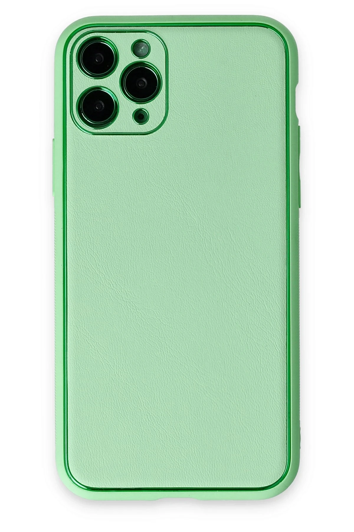 newface-iphone-11-pro-kilif-coco-deri-silikon-kapak-acik-yesil-default Uray store Apple iPhone 11 Pro Kılıf Coco Deri Silikon Kapak - Açık Yeşil - Görsel 1