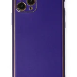 Uray store Apple iPhone 11 Pro Kılıf Coco Deri Silikon Kapak - Mor