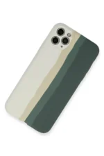 Uray store Apple iPhone 11 Pro Kılıf Ebruli Lansman Silikon - Beyaz-Gri - Görsel 3