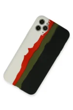 Uray store Apple iPhone 11 Pro Kılıf Ebruli Lansman Silikon - Beyaz-Siyah - Görsel 2