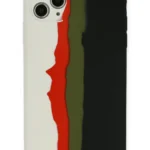 Uray store Apple iPhone 11 Pro Kılıf Ebruli Lansman Silikon - Beyaz-Siyah