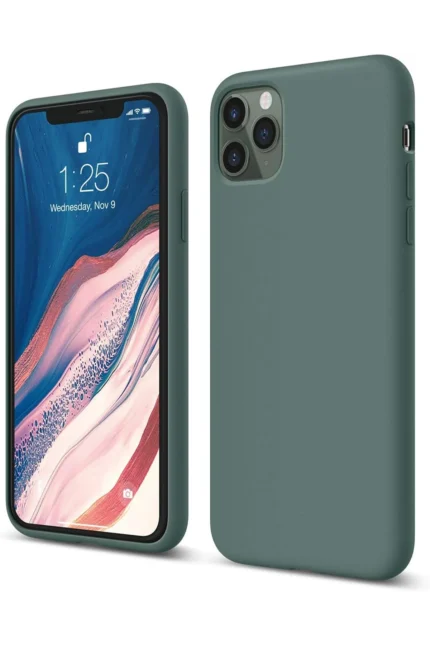 Uray store Apple iPhone 11 Pro Kılıf First Silikon - Koyu Yeşil