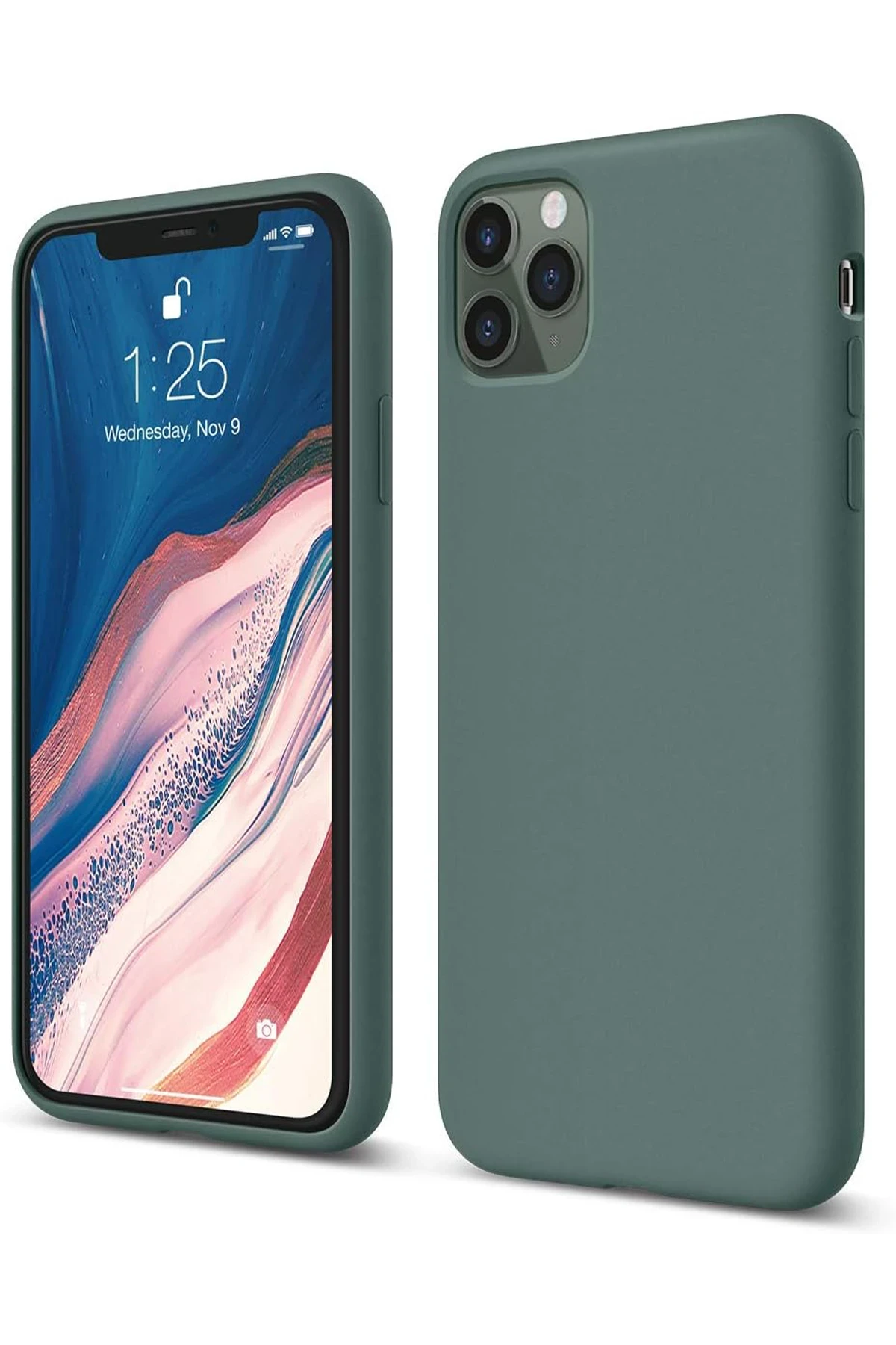 newface-iphone-11-pro-kilif-first-silikon-koyu-yesil-default Uray store Apple iPhone 11 Pro Kılıf First Silikon - Koyu Yeşil - Görsel 1