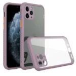 Uray store Apple iPhone 11 Pro Kılıf Miami Şeffaf Silikon - Açık Mor