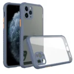 Uray store Apple iPhone 11 Pro Kılıf Miami Şeffaf Silikon - Gri
