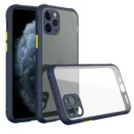 Uray store Apple iPhone 11 Pro Kılıf Miami Şeffaf Silikon - Lacivert