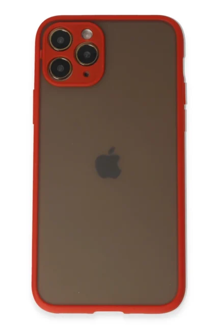 Uray store Apple iPhone 11 Pro Kılıf Montreal Silikon Kapak - Kırmızı