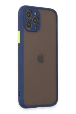 Uray store Apple iPhone 11 Pro Kılıf Montreal Silikon Kapak - Lacivert - Görsel 2