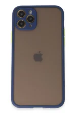 Uray store Apple iPhone 11 Pro Kılıf Montreal Silikon Kapak - Lacivert