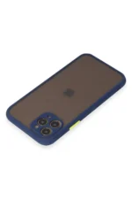 Uray store Apple iPhone 11 Pro Kılıf Montreal Silikon Kapak - Lacivert - Görsel 3