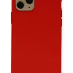 Uray store Apple iPhone 11 Pro Kılıf Nano içi Kadife Silikon - Kırmızı