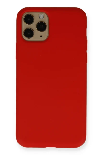 Uray store Apple iPhone 11 Pro Kılıf Nano içi Kadife Silikon - Kırmızı