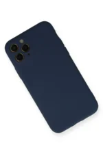 Uray store Apple iPhone 11 Pro Kılıf Nano içi Kadife Silikon - Lacivert - Görsel 2