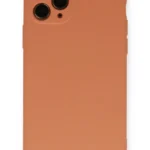Uray store Apple iPhone 11 Pro Kılıf Nano içi Kadife Silikon - Mat Turuncu